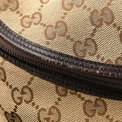 Gucci Monogram Natural Pigskin Large Diaper Bag Beige Ebony Cocoa Dark Chocolate 13 of 15