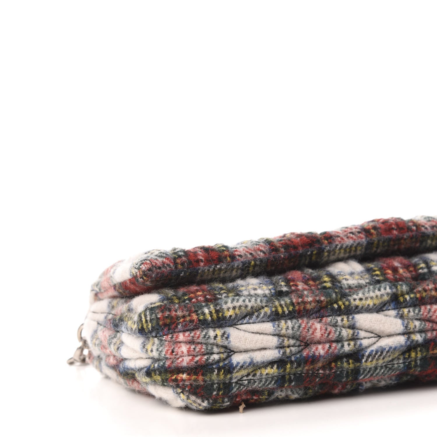 Miu Miu Tartan Matelasse Small Flap Naturale 7 of 9