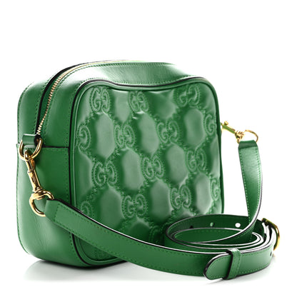 Gucci Calfskin GG Matelasse Shoulder Bag Spring Green Natural 2 of 14