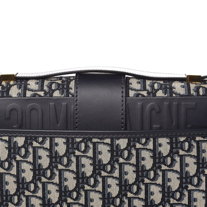 Christian Dior Oblique 30 Montaigne Flap Bag Blue 9 of 11