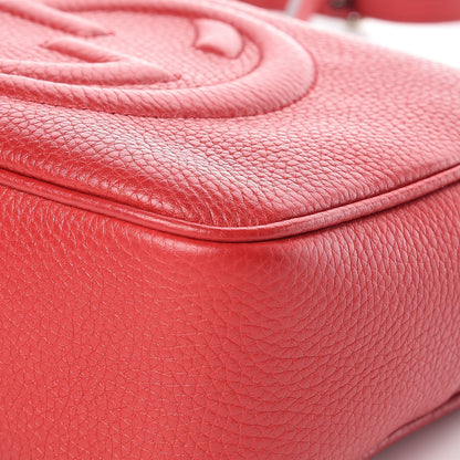 Gucci Pebbled Calfskin Small Soho Disco Bag Tabasco Red 9 of 13