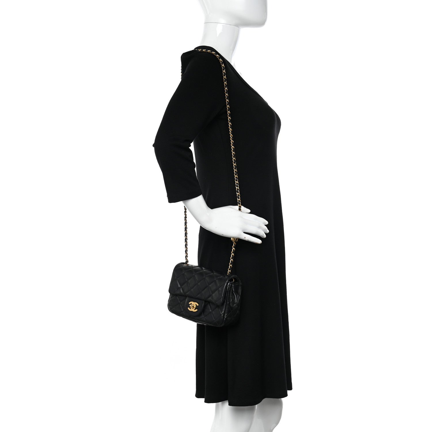 Chanel Lambskin Quilted Mini Pearl Crush Flap Black 3 of 10