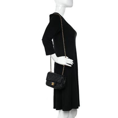 Chanel Lambskin Quilted Mini Pearl Crush Flap Black 3 of 10