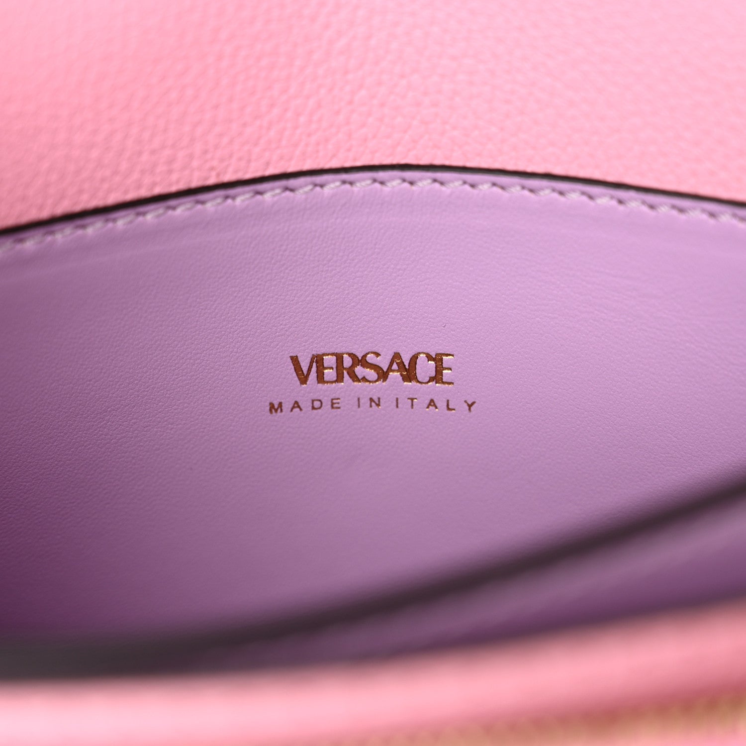 Versace Grained Calfskin La Medusa Shoulder Bag Pink 6 of 11
