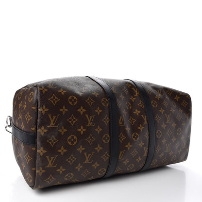 Louis Vuitton Monogram Macassar Keepall Bandouliere 45 5 of 8