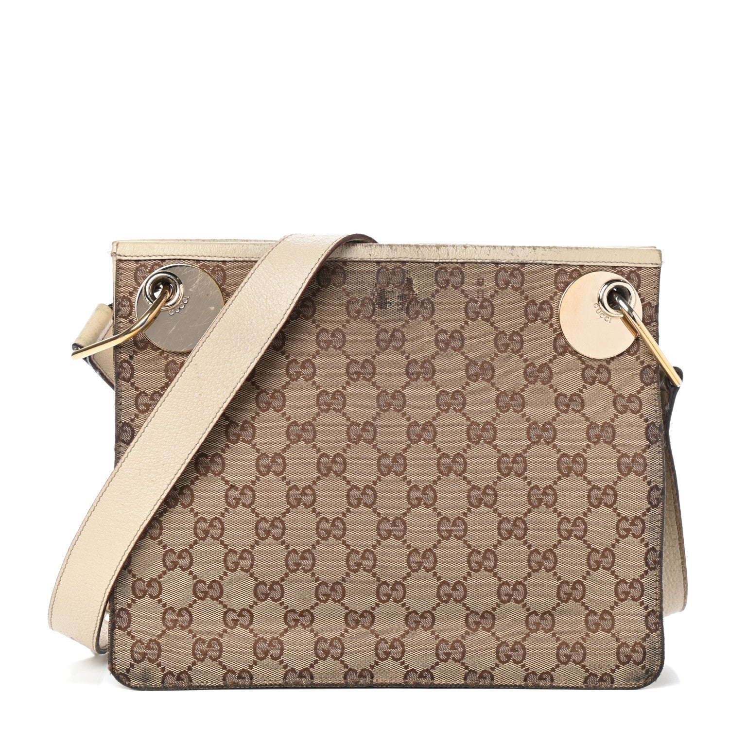 Gucci Monogram Eclipse Messenger Bag Off White 1 of 11