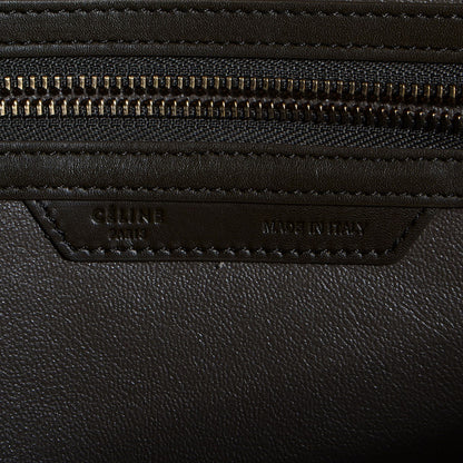 Celine Nubuck Smooth Calfskin Mini Tri-Color Luggage Chartreuse 7 of 10
