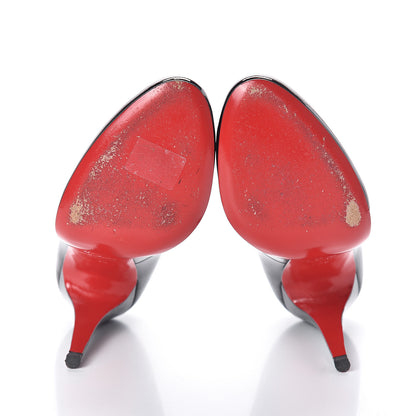 Christian Louboutin Patent Ron Ron 100 Pumps 38 Black 7 of 7