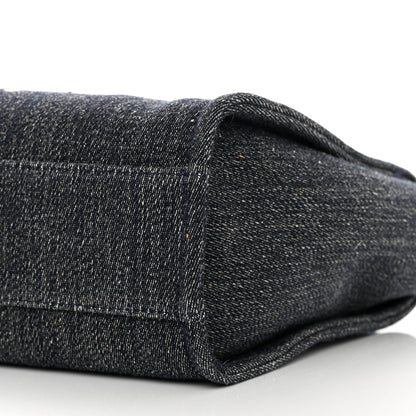 Chanel Denim Medium Deauville Tote Dark Blue White 11 of 13