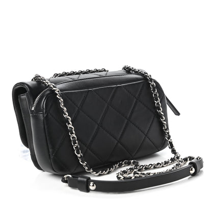 Chanel Lambskin Quilted CC Flap Black 3 of 12