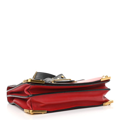 Prada City Calfskin Saffiano Cahier Bag Fuoco Black 4 of 13