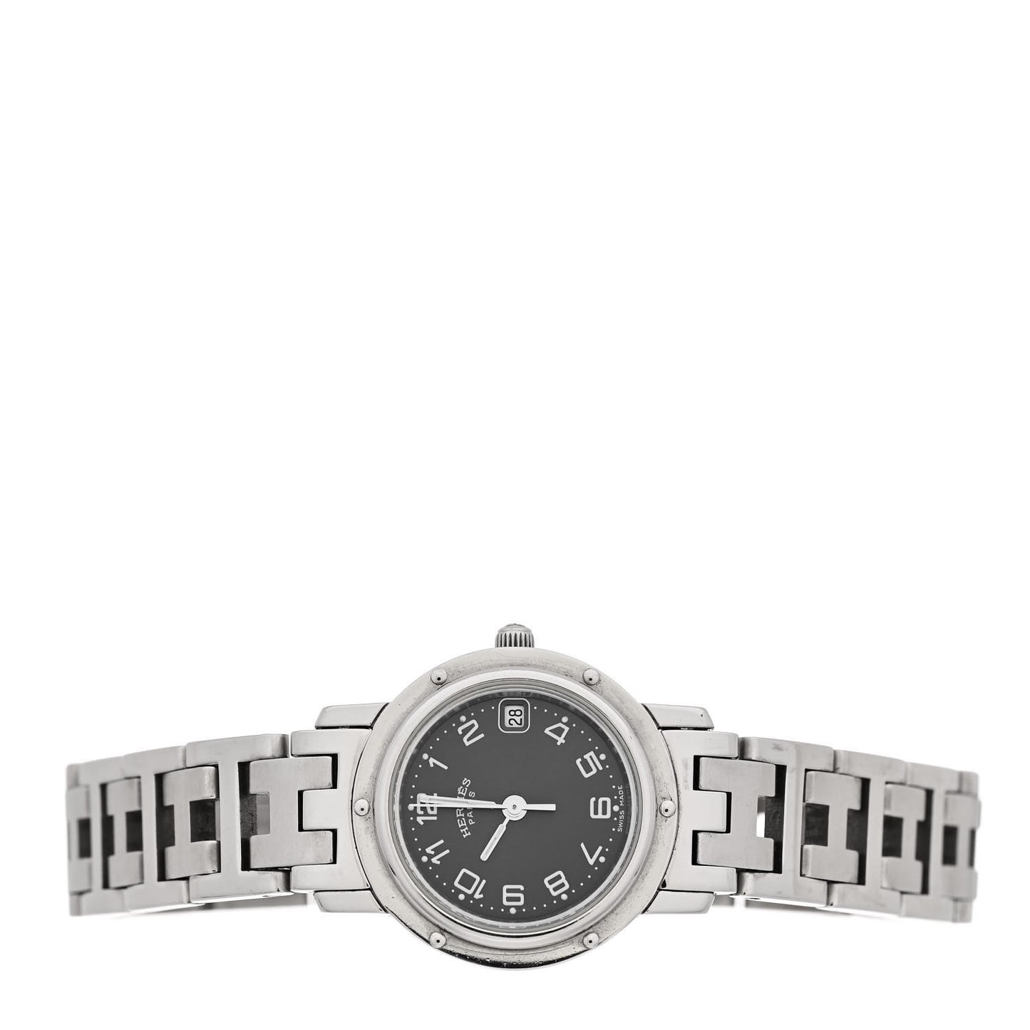Stainless Steel 24mm Clipper Quartz Watch Black