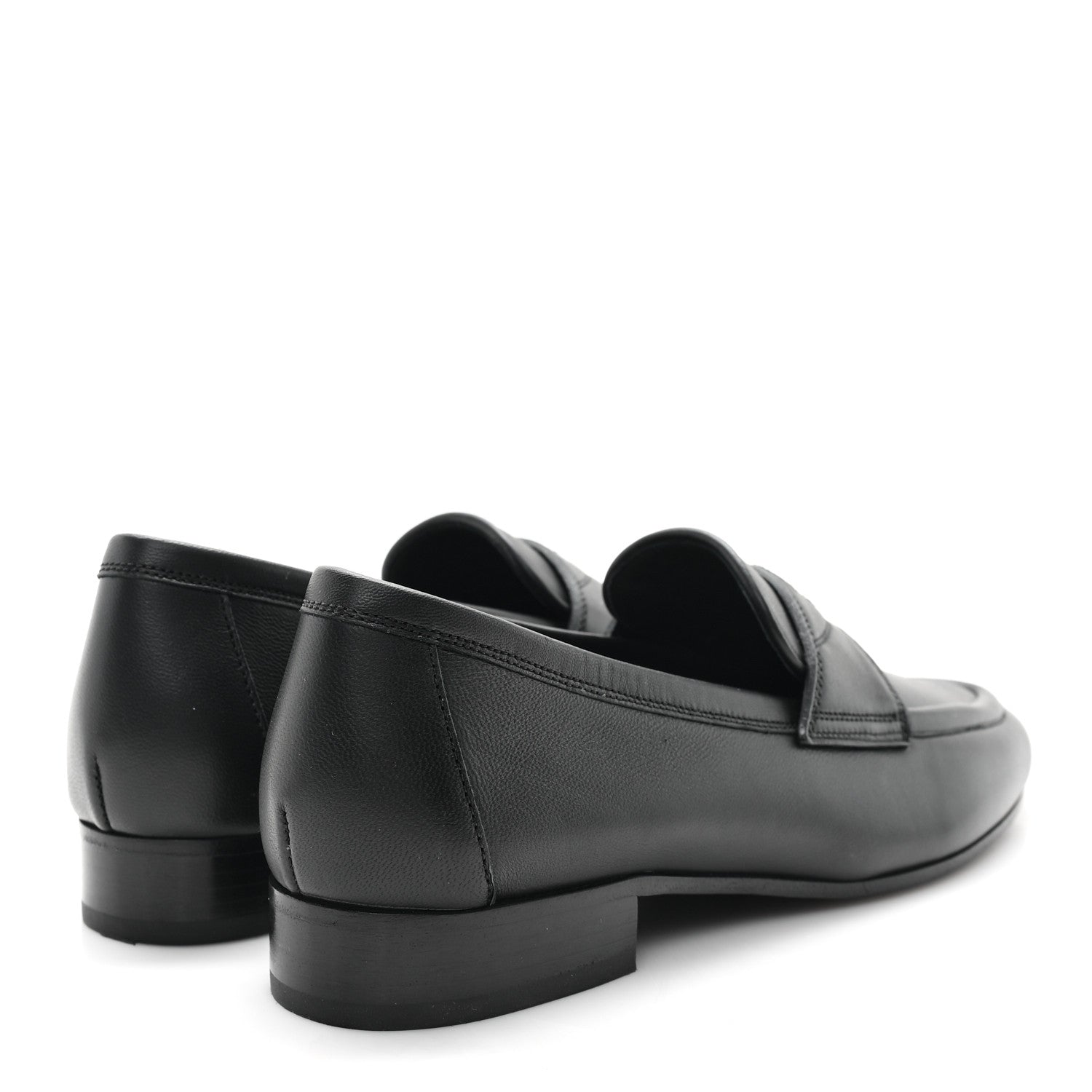 Chanel Calfskin Womens Stitched CC Loafers 36 Black 5 of 9