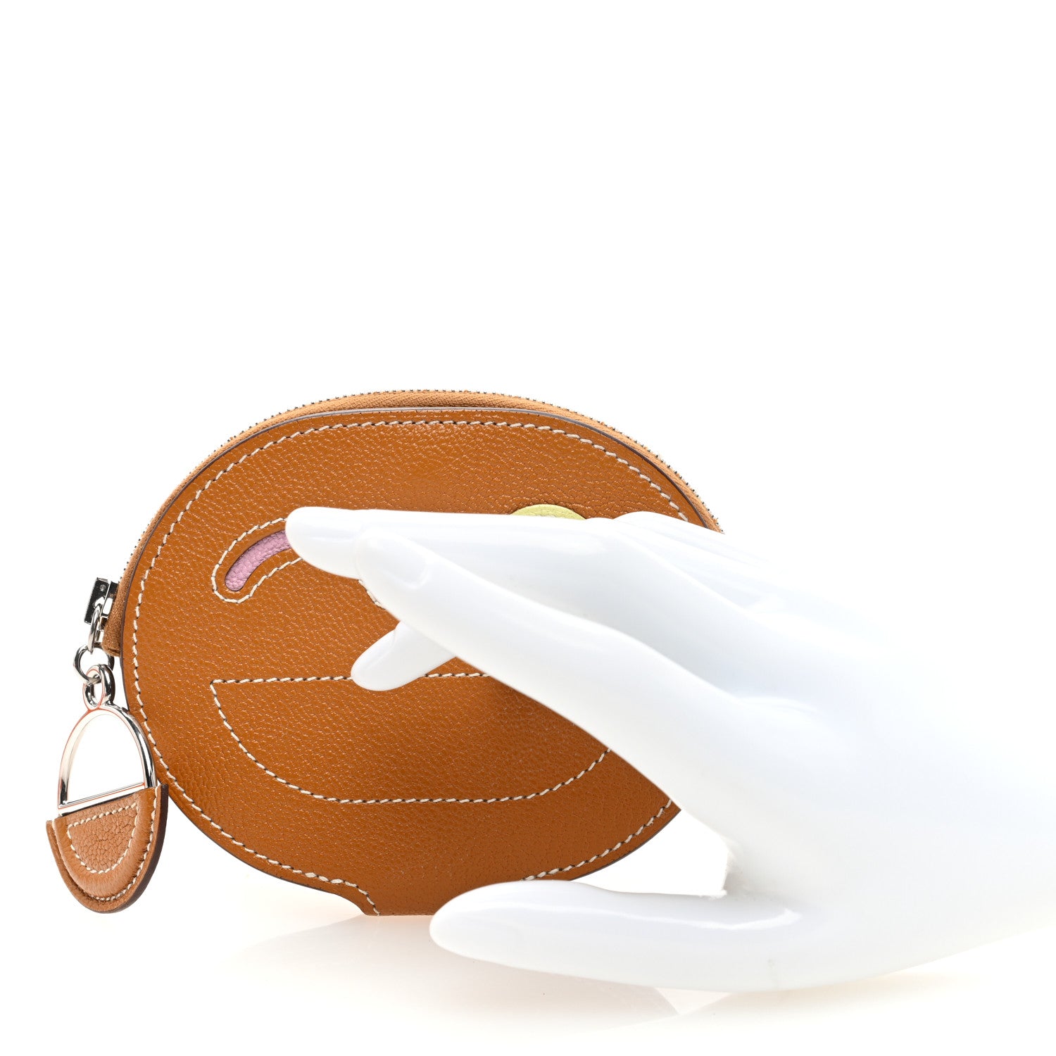 Hermes Chevre Mysore In-The-Loop Wink Card Holder Quebracho Citron Mauve Sylvestre 2 of 9