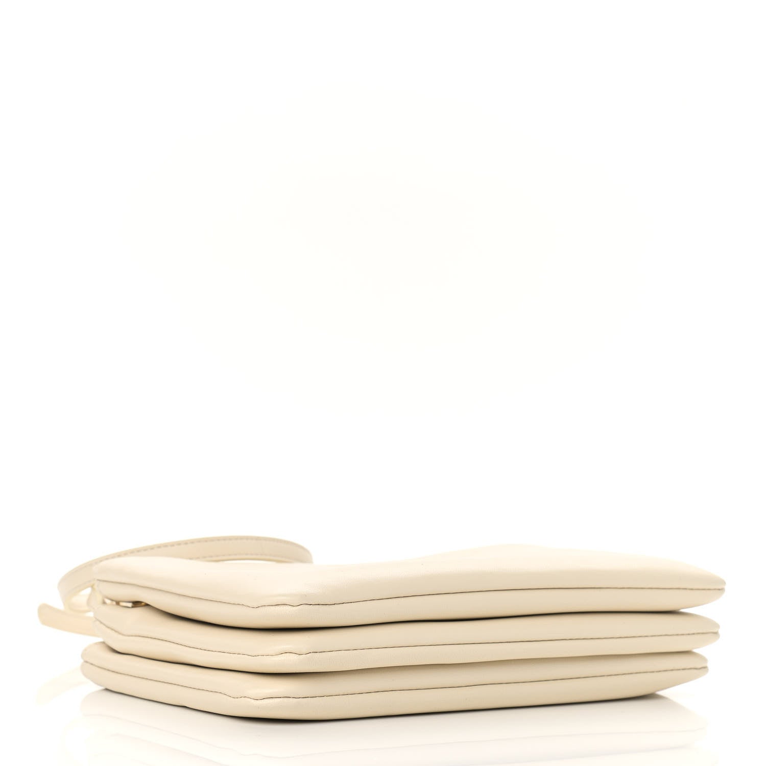Celine Lambskin Small Trio Crossbody Bag Cream 3 of 11