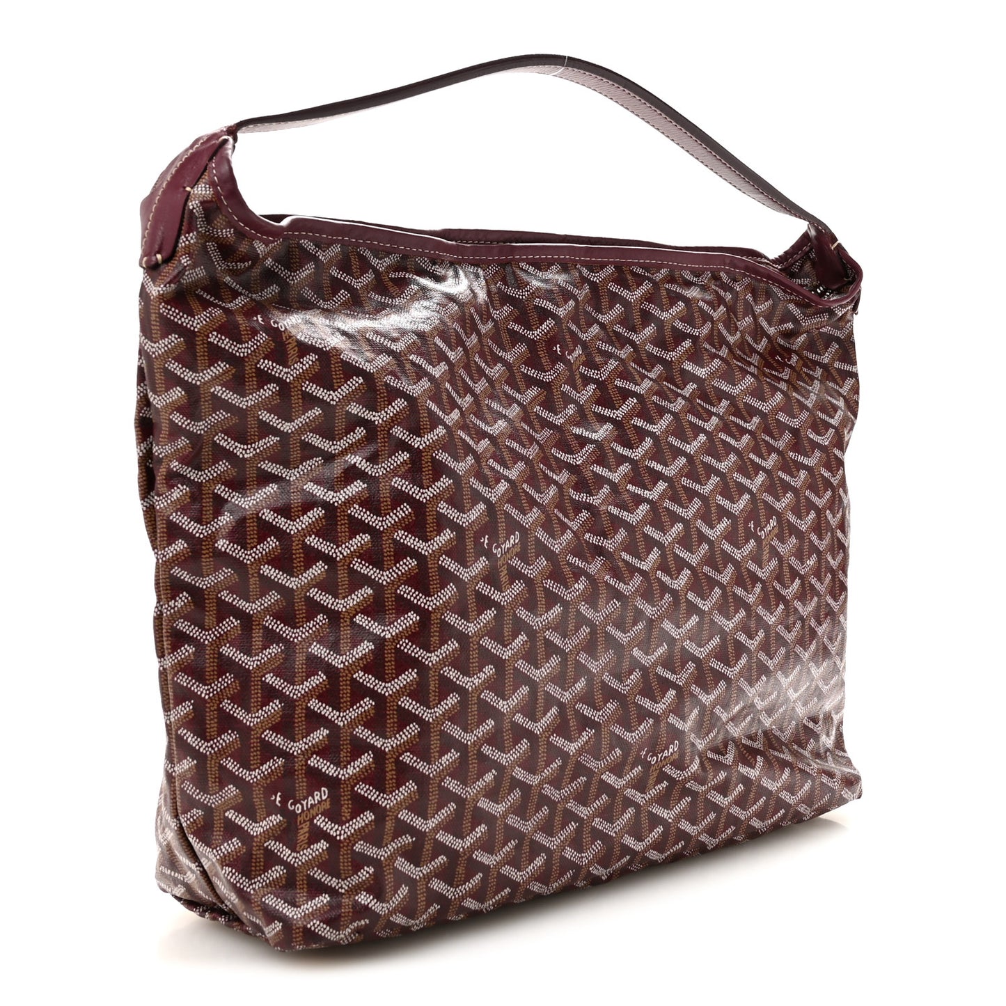 Goyardine Fidji Zip Hobo Burgundy