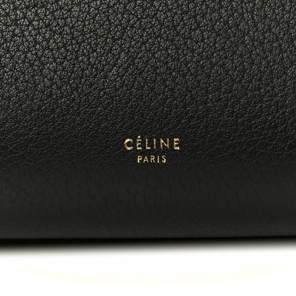 Celine Crisped Calfskin Mini Tie Knot Tote Black 8 of 10