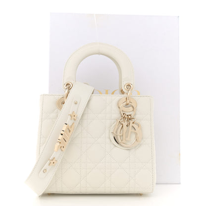 Christian Dior Lambskin Cannage Small My ABCDior Lady Dior White 13 of 13