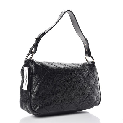 Chanel Glazed Calfskin Stitched On The Road Flap Black 3 of 11