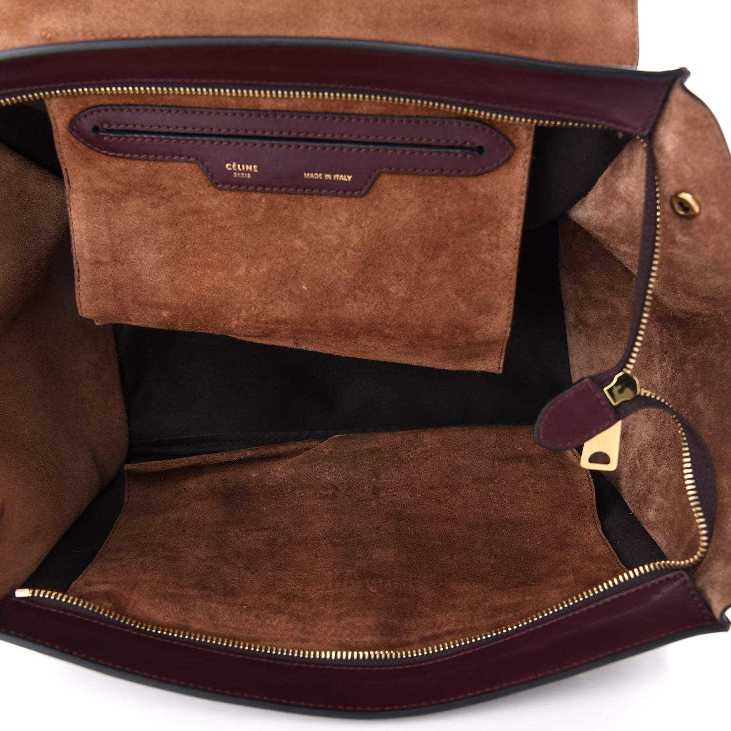 Smooth Calfskin Medium Tri-Color Trapeze Ebony