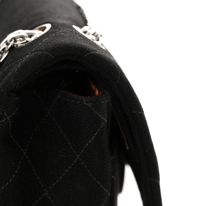 Chanel Jersey Quilted Medium Double Flap Black 19 of 23