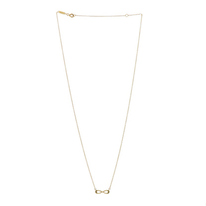 Tiffany 18K Yellow Gold Infinity Pendant Necklace 3 of 5