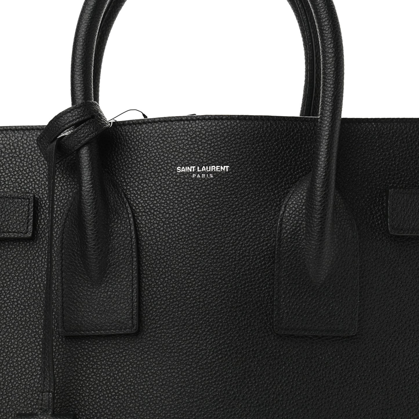 Grained Calfskin Small Sac De Jour Black