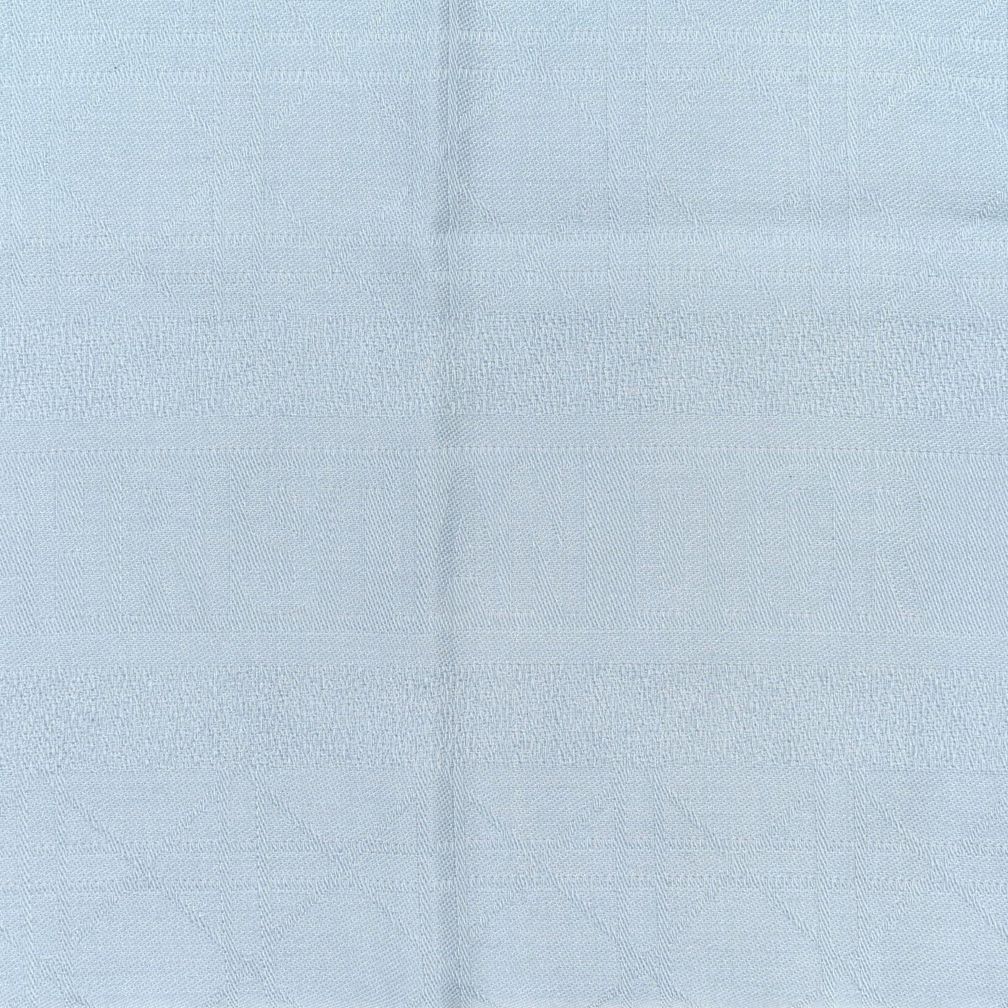 Wool Silk Cashmere Cannage Scarf Light Blue