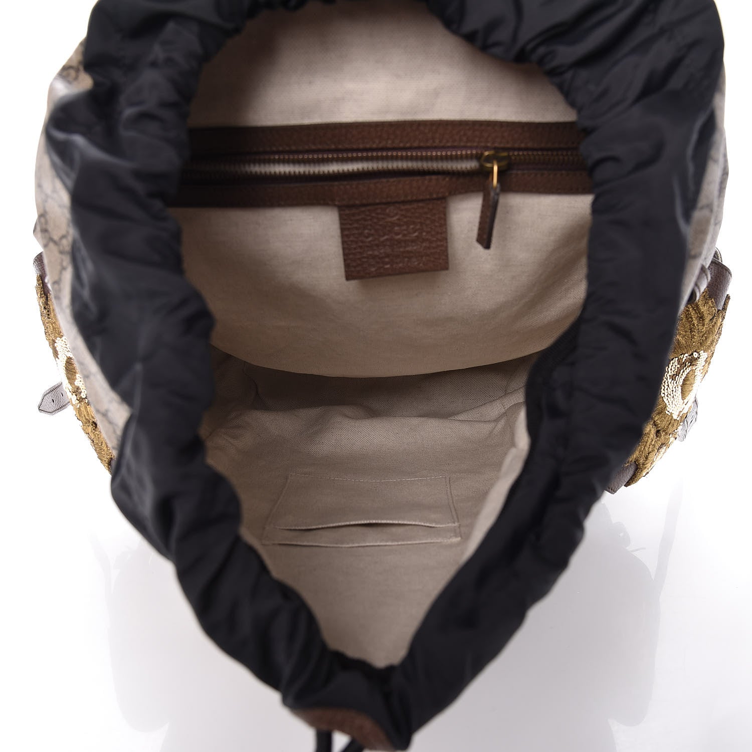 Gucci GG Supreme Monogram Embroidered Flap Backpack 5 of 10