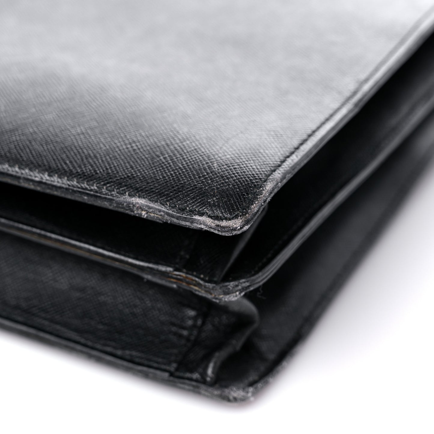 Saffiano Briefcase Black