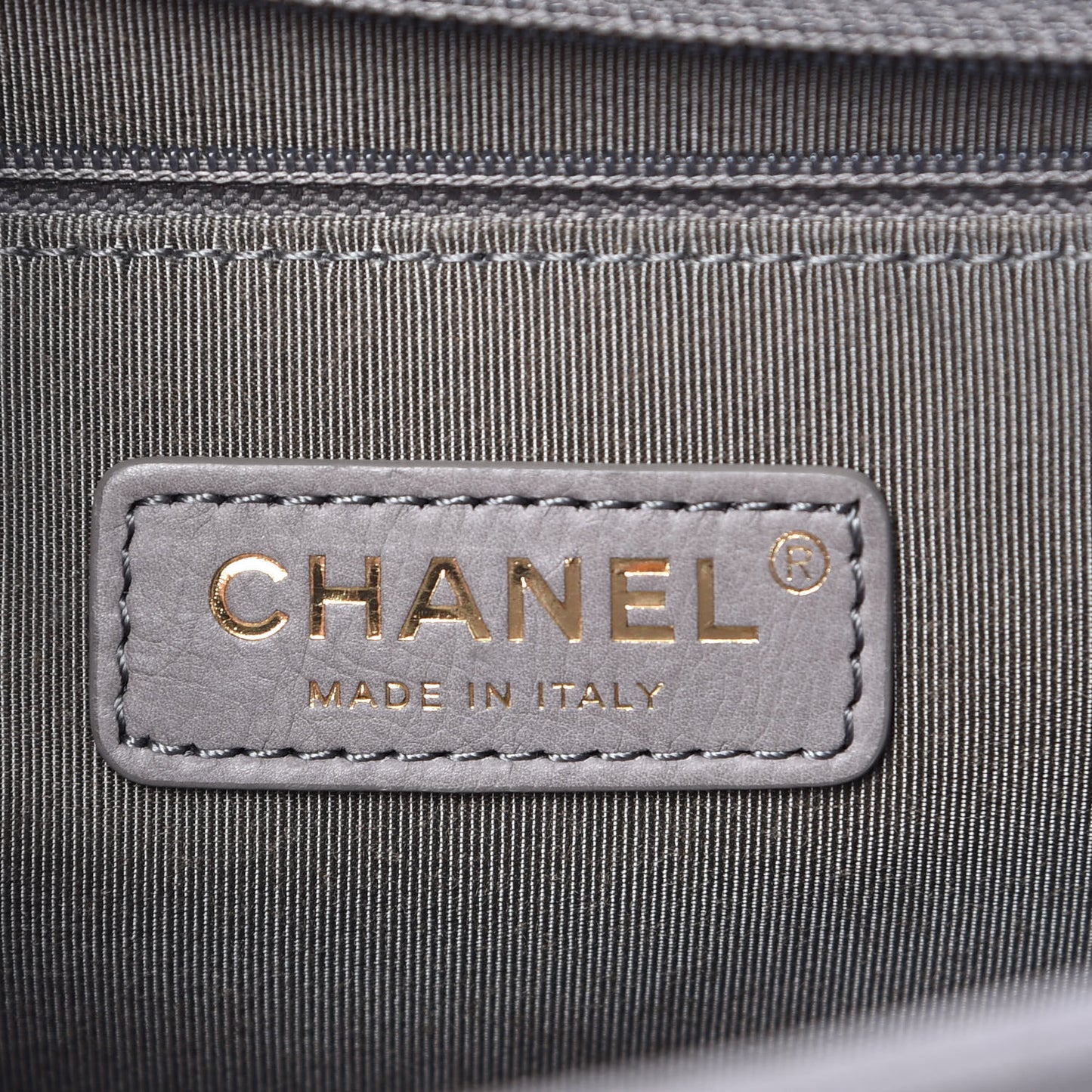 Caviar Quilted New Medium Boy Flap Grey