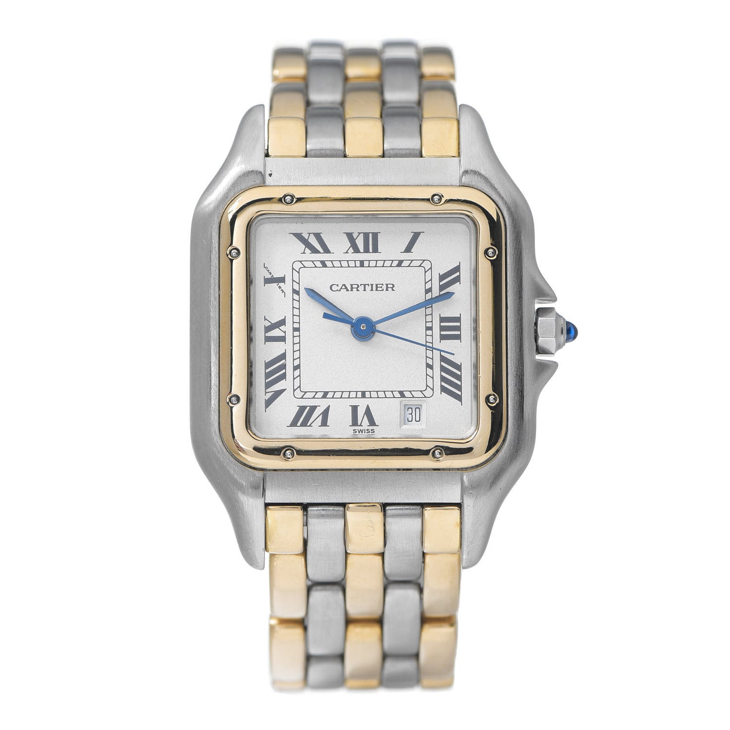 Stainless Steel 18K Yellow Gold 27mm Panthere Quartz Watch