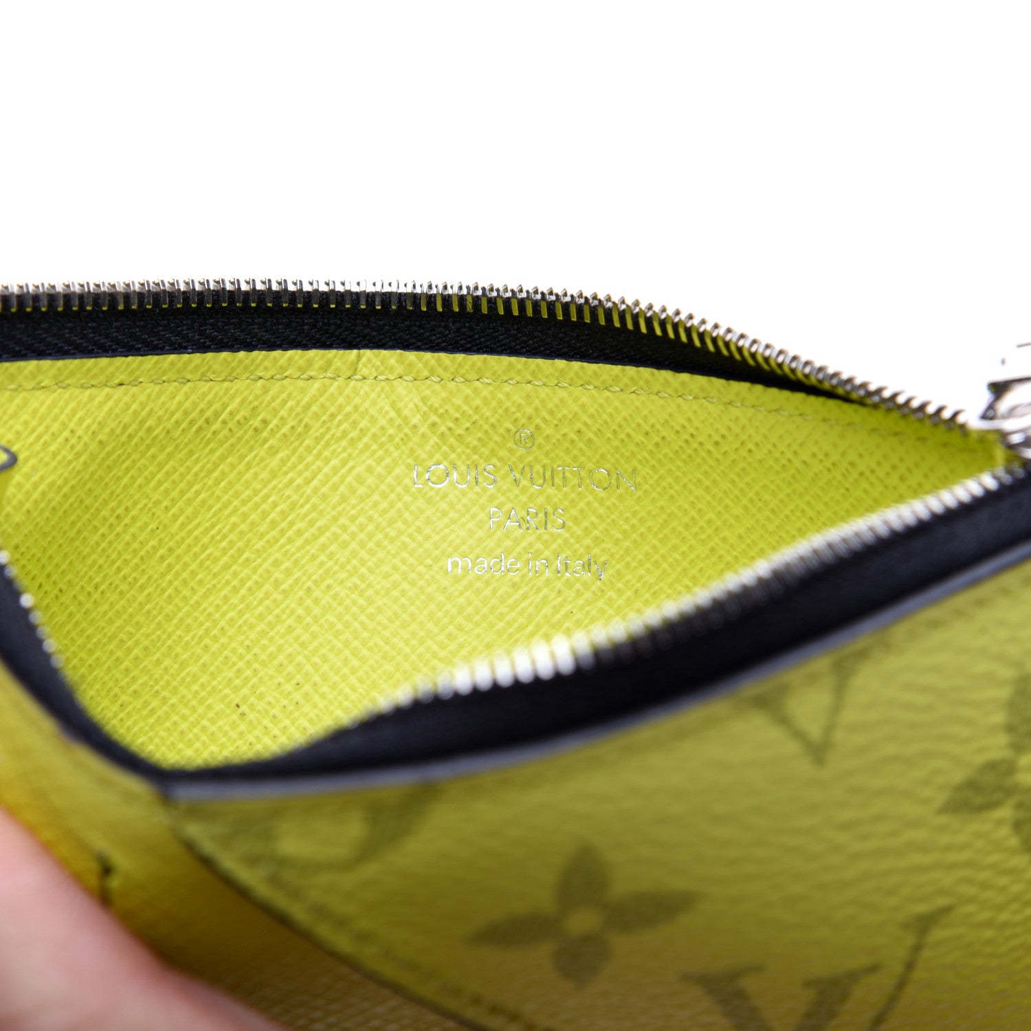 Louis Vuitton Monogram Taiga Coin Card Holder Yellow 8 of 11