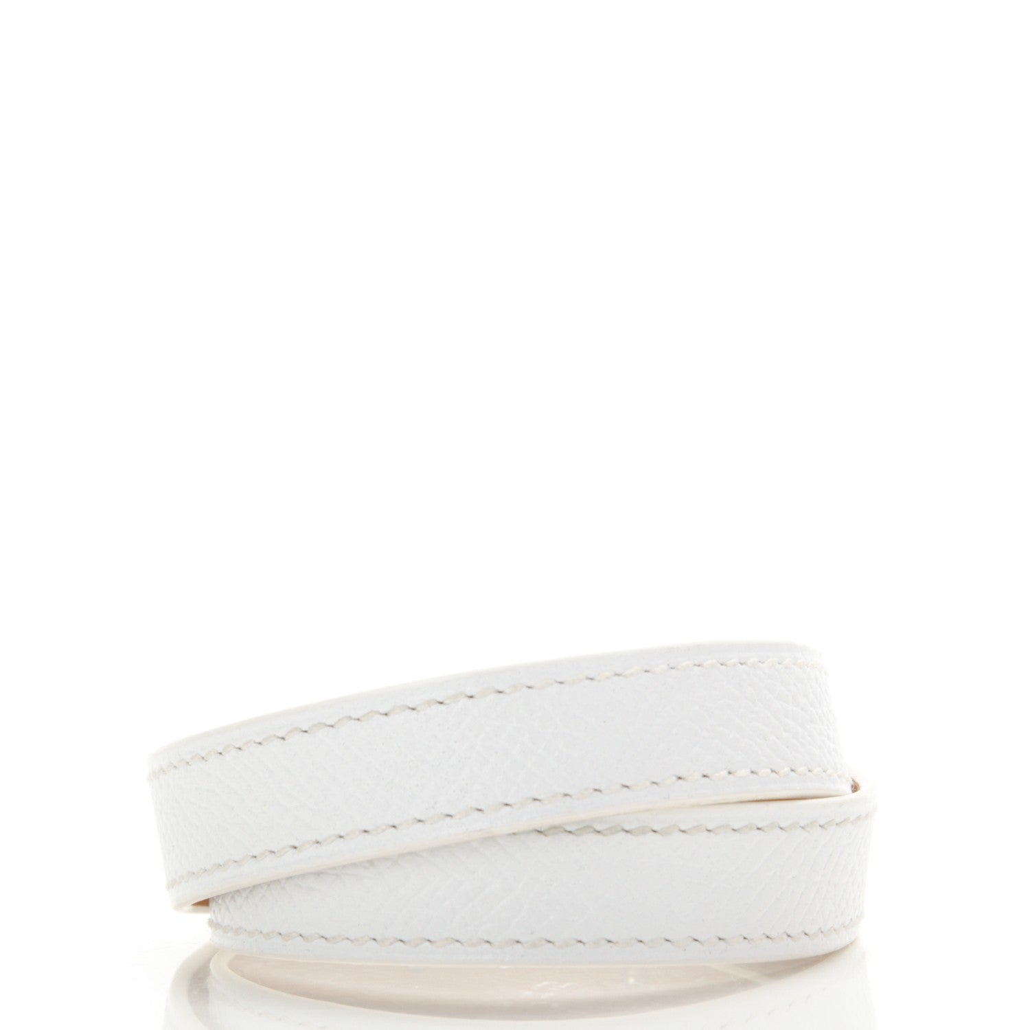 Hermes Epsom Kelly Double Tour Bracelet S White 3 of 7