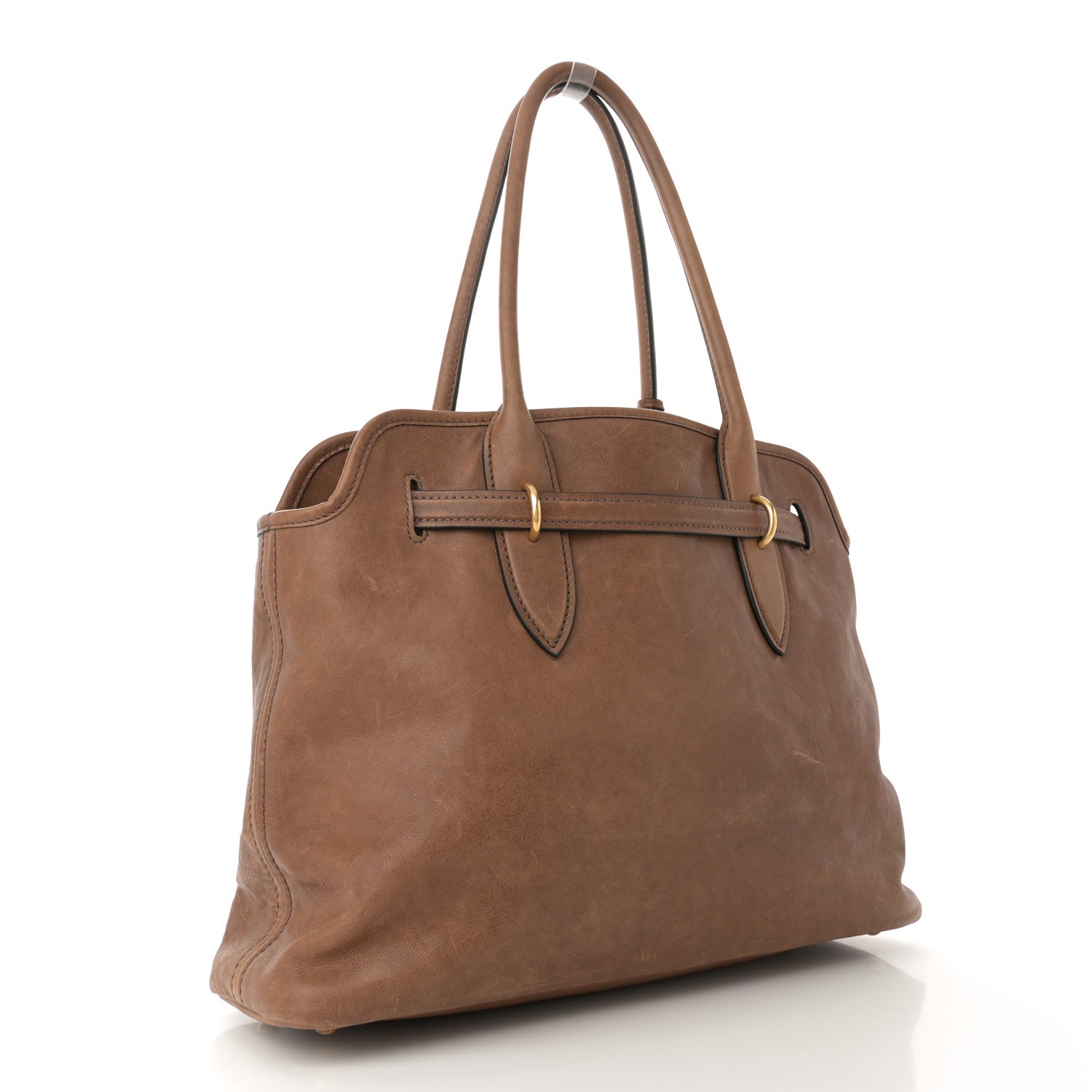 Miu Miu Nappa Aviator Medium Aventure Bag Rovere 3 of 12