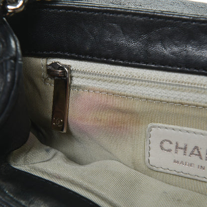 Chanel Washed Lambskin Mini Chain Around Messenger Black 8 of 10