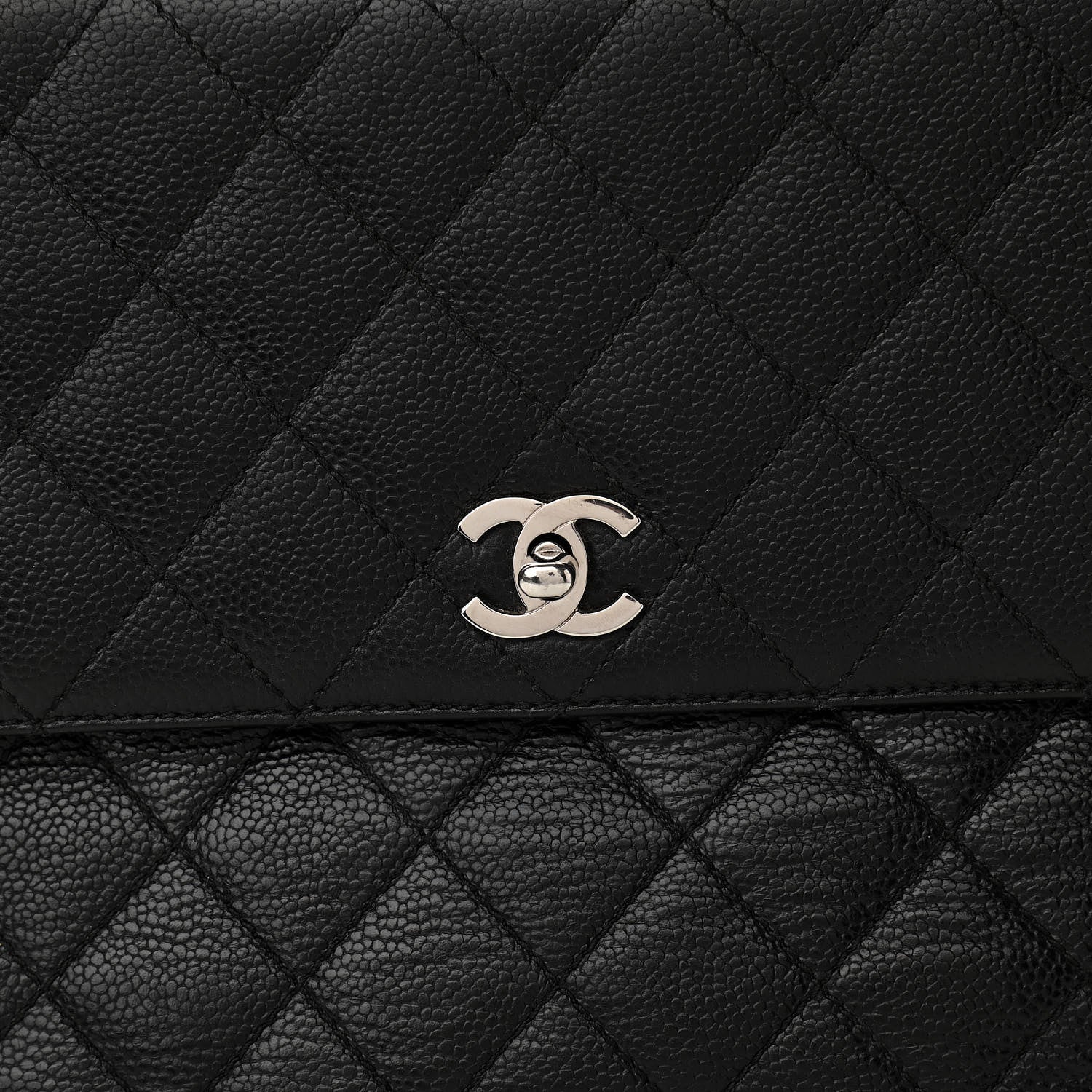 Chanel Caviar Quilted Jumbo Kelly Flap Black 8 of 12