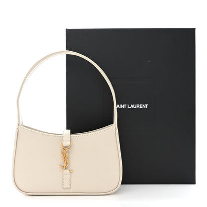 Saint Laurent Smooth Calfskin Le 5 A 7 Mini Hobo Crema Soft 12 of 12