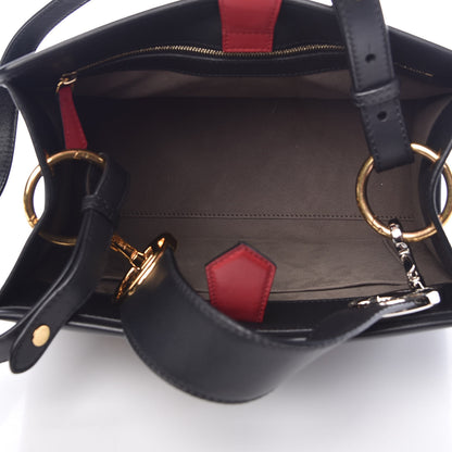 Fendi Vitello Century F is Fendi FF 1974 Embossed Small Runaway Satchel Black Maya 5 of 13