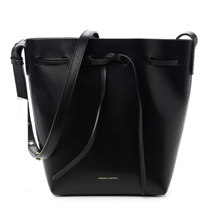 Mansur Gavriel Calfskin Mini Bucket Bag Black Blu 1 of 9