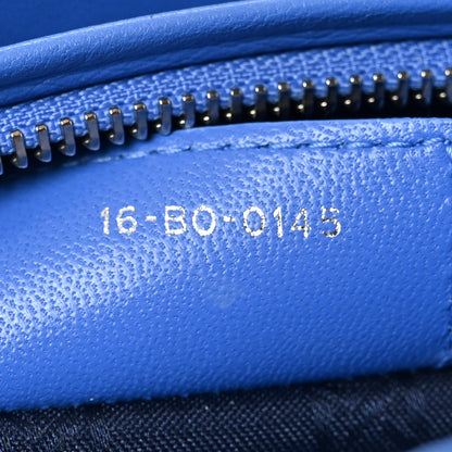 Christian Dior Lambskin Cannage Medium Lady Dior Blue Persan 7 of 10