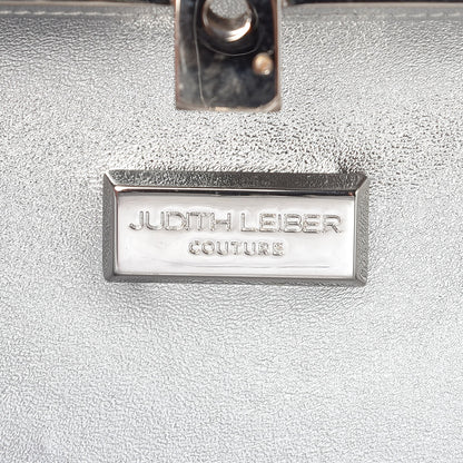 Judith Leiber Crystal Striped Miniaudiere Clutch Black White 6 of 8