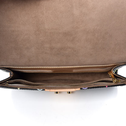 Louis Vuitton Monogram Multicolor Courtney Clutch Black 5 of 6