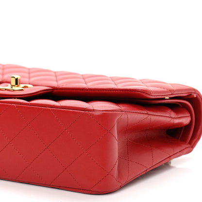 Chanel Lambskin Quilted Medium Double Flap Red 8 of 9