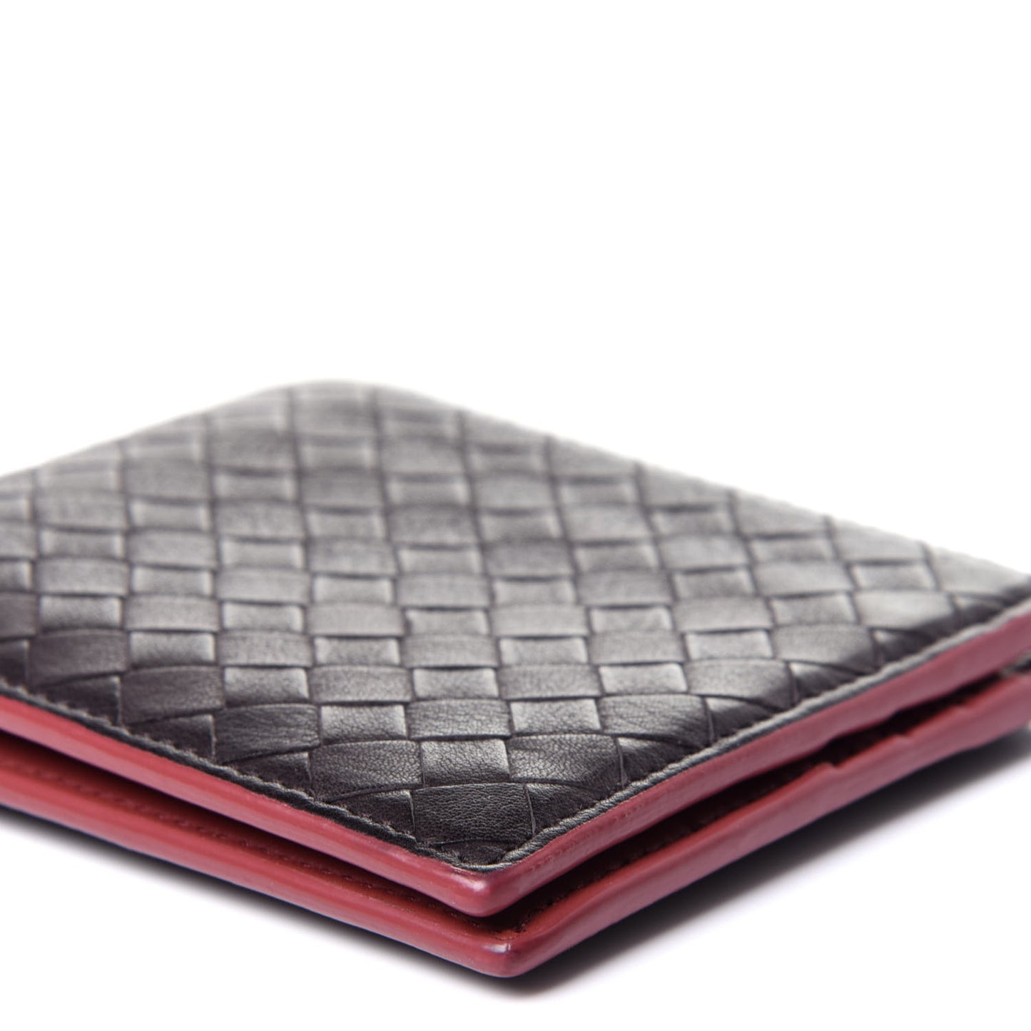 Nappa Intrecciato Bi-Fold Wallet Ebano Multicolor