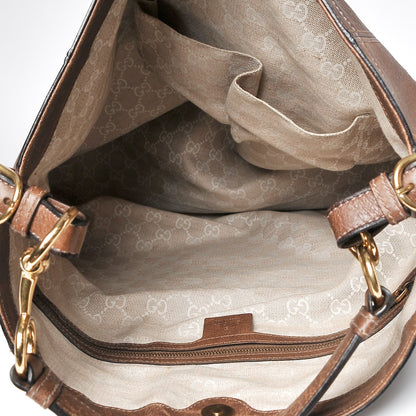 Gucci Calfskin Large Harness Hobo Maple Brown 5 of 13