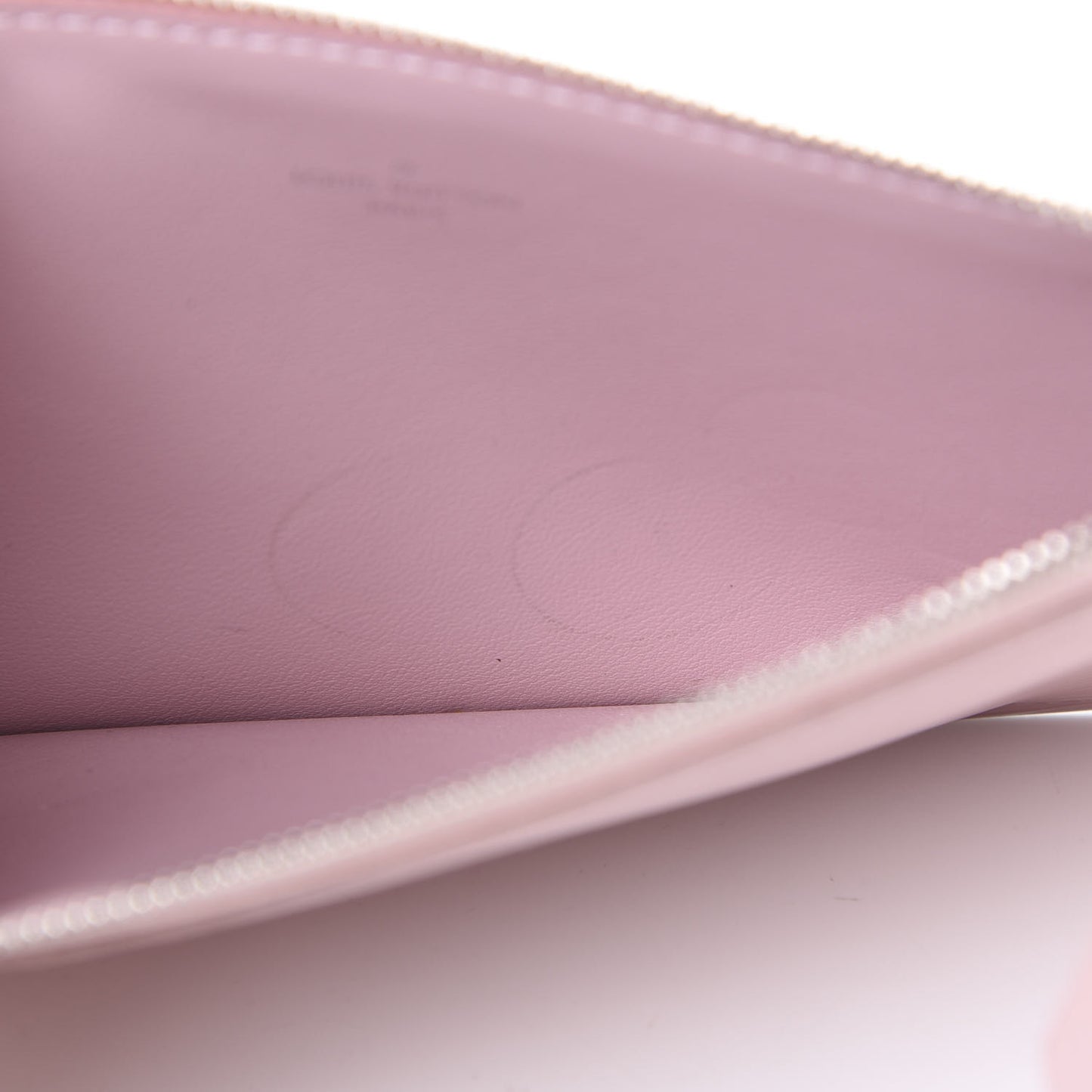 Epi Felicie Chain Wallet Zippered Insert Rose Ballerine