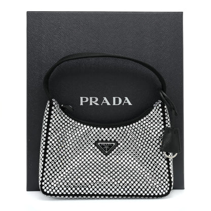 Prada Satin Crystal Mini Re-Edition 2000 Bag Cristal 11 of 11