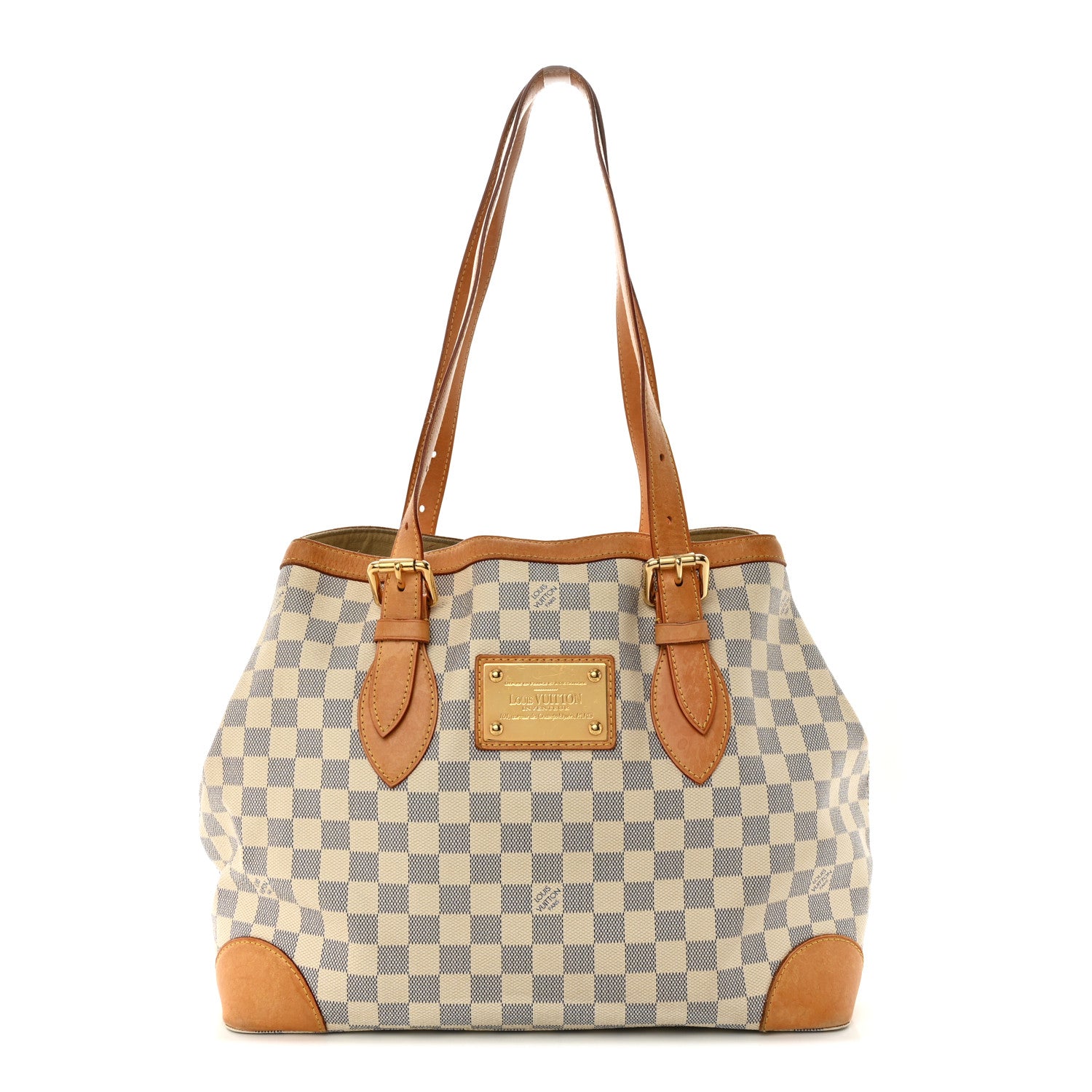 Louis Vuitton Damier Azur Hampstead MM 1 of 15