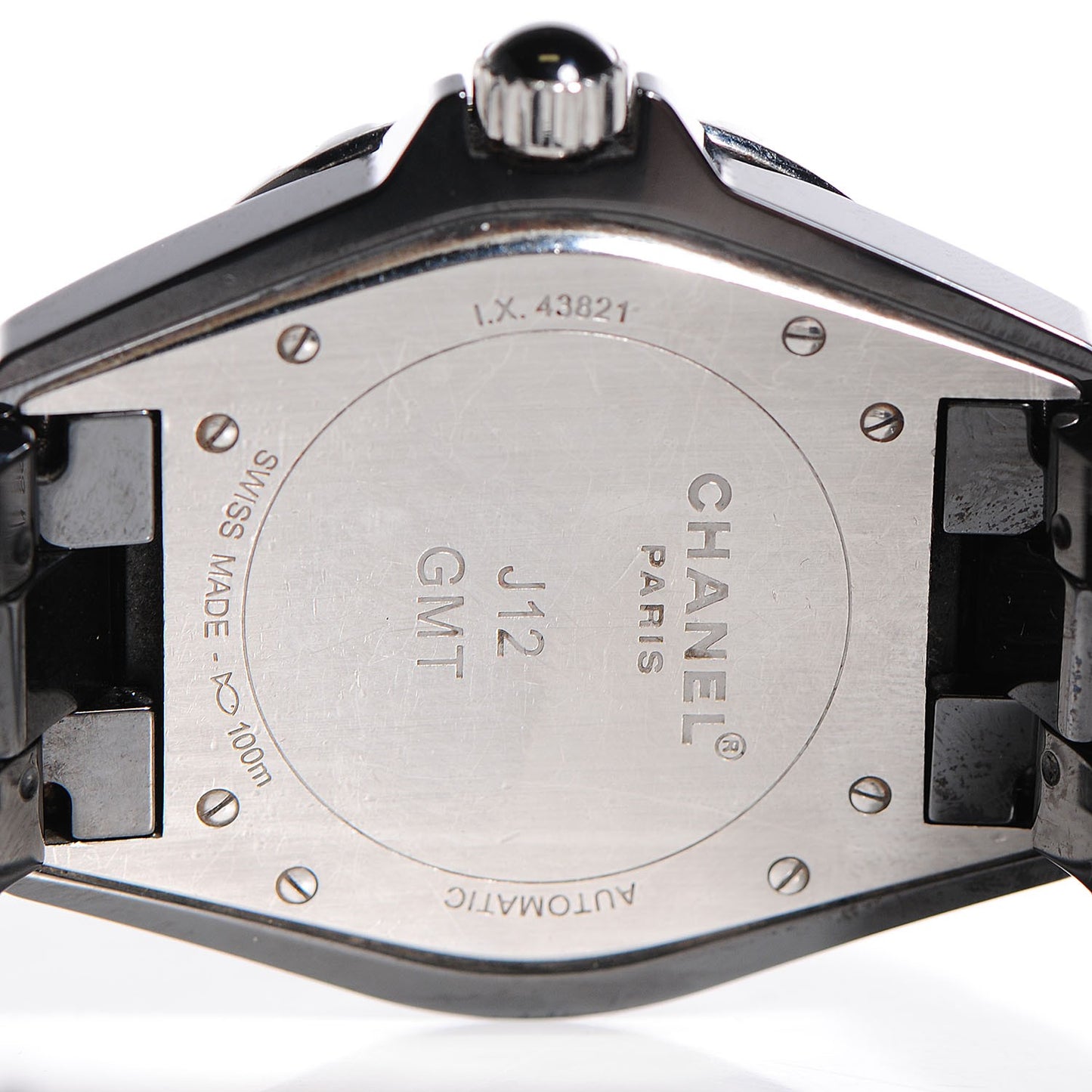 Stainless Steel Ceramic 41mm J12 GMT Automatic Watch Black